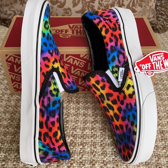 Vans Classic Slip On Rainbow/spot/leopard WMNS - Picture 12 of 16